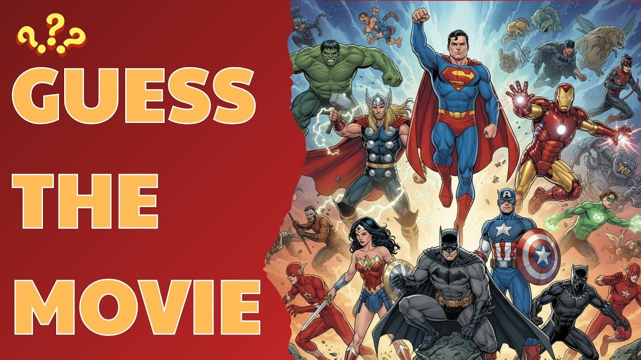 Guess the Movie from the Poster! 🎬 | Fun Quiz Challenge (DC/ Marvel/.....)