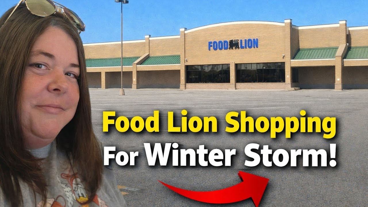 Winter Storm Prep Grocery Haul 🥶❄️ | Stocking Up on Essentials at Food Lion | Vlog