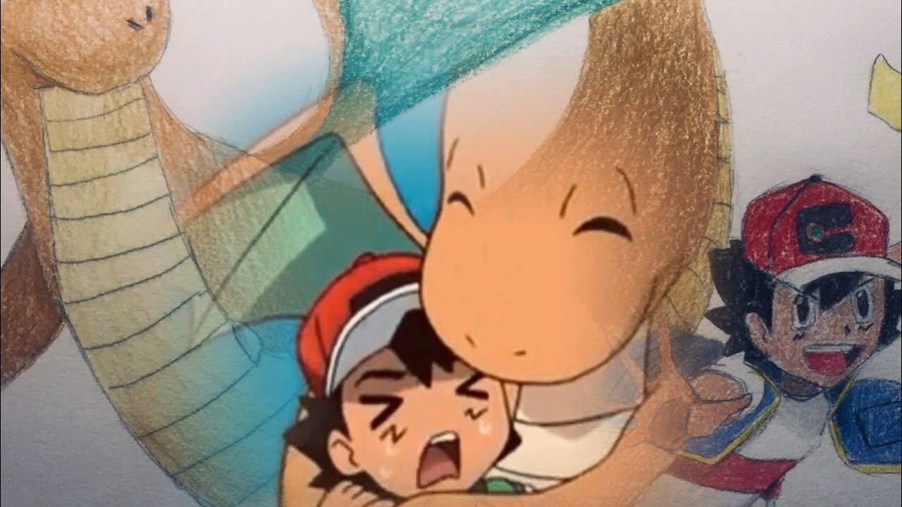 POKEMON SWORD AND SHIELD ASH - DRAGONITE DRAWİNG