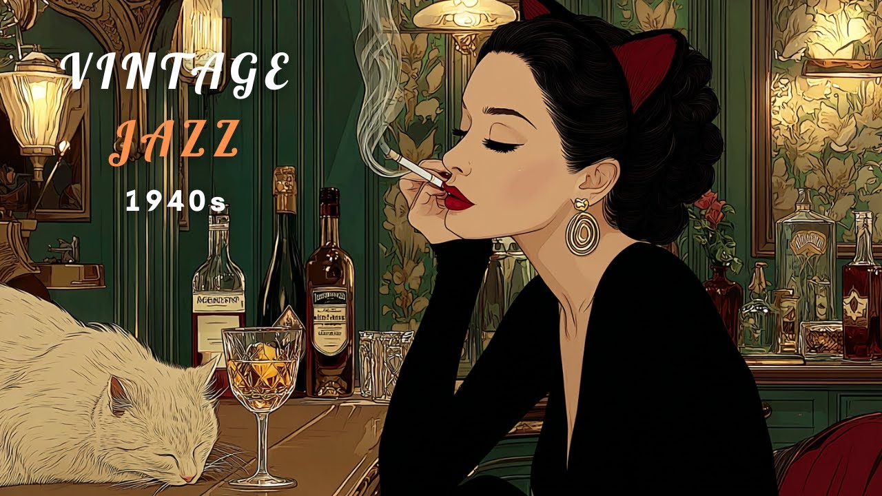 1940's Vintage Jazz Playlist - The pavement hums with a hidden vibrato. | MEOW JAZZ