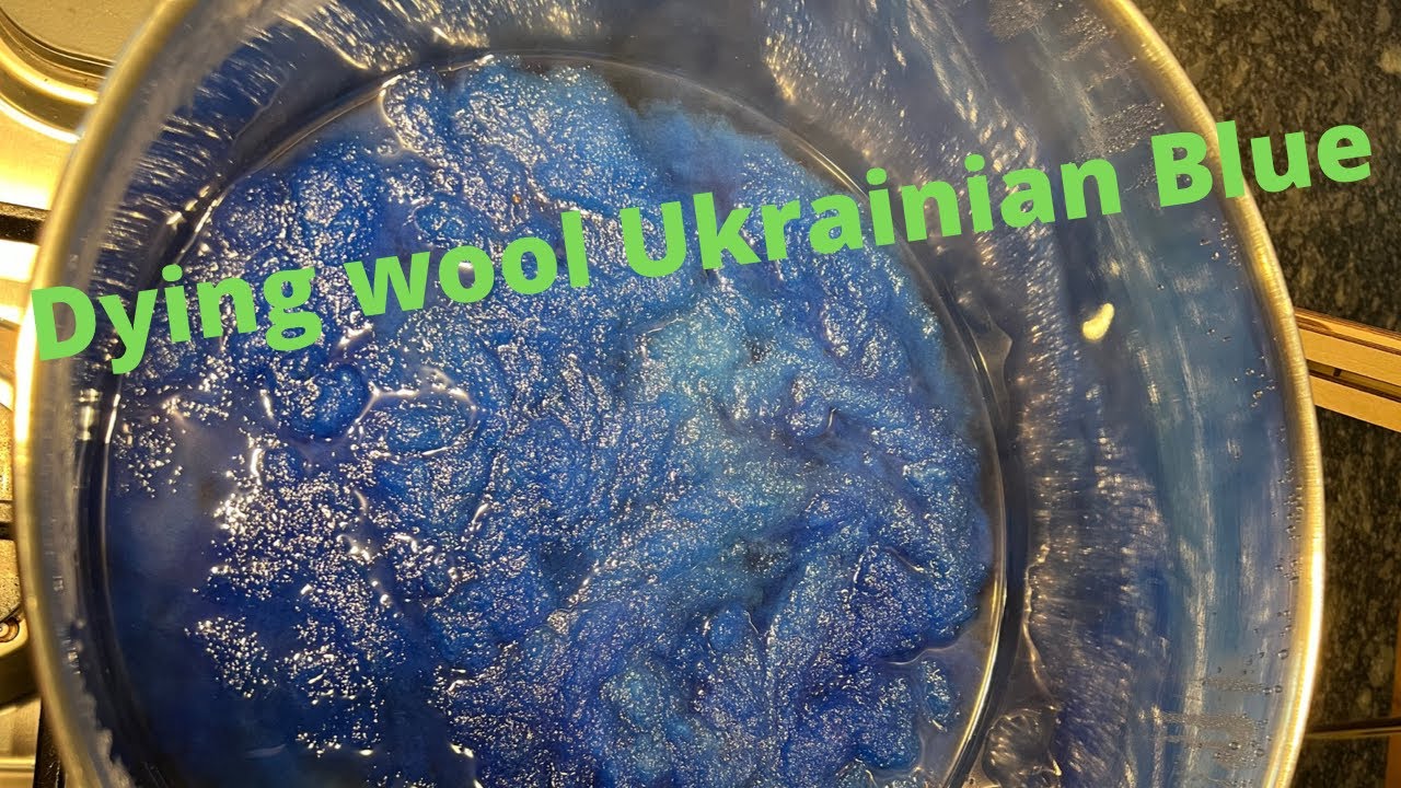 Dying wool blue - How to dye wool