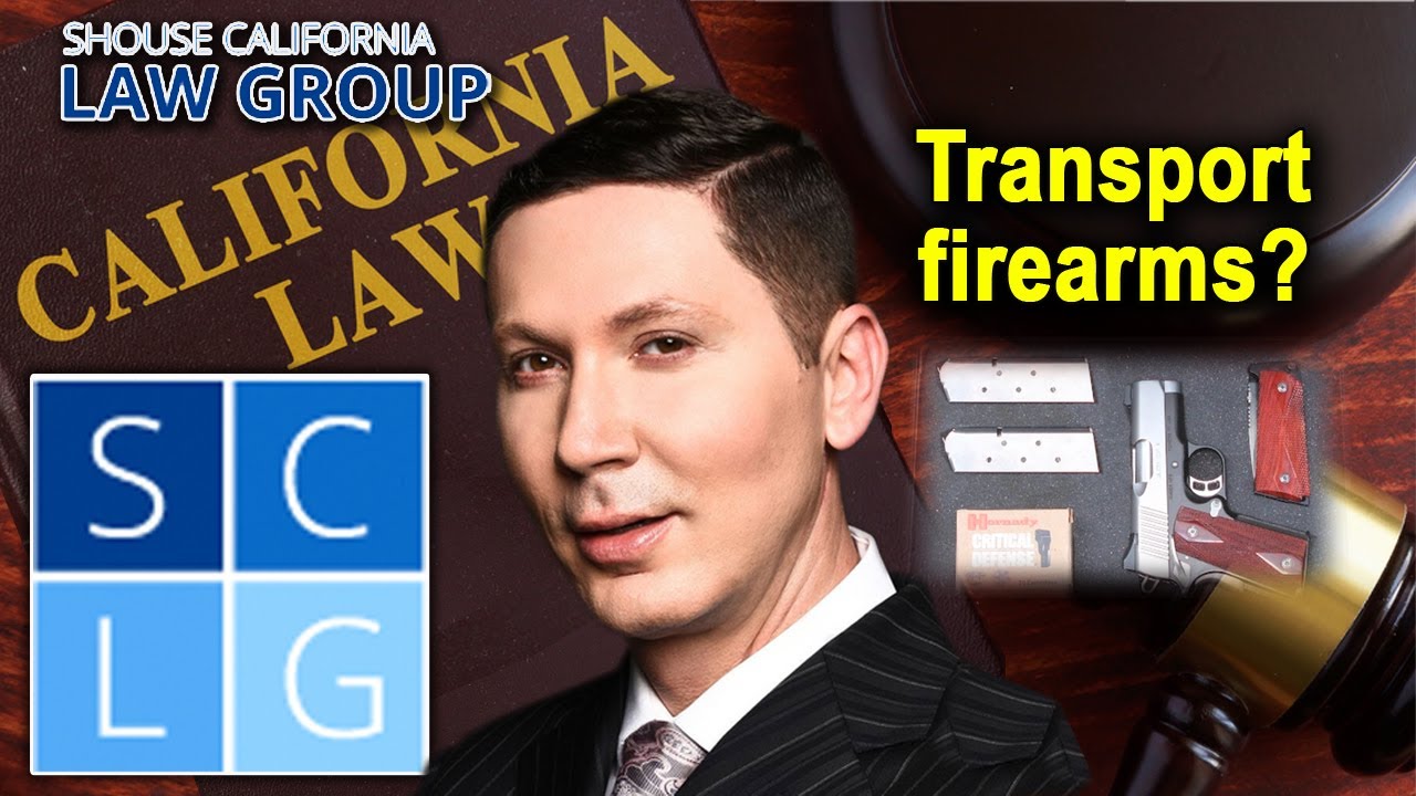 How can I transport firearms legally in California?