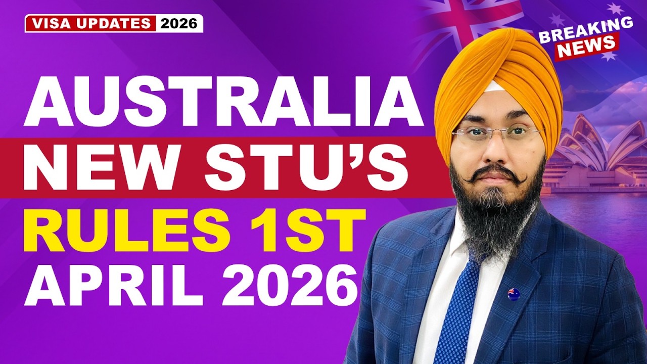 AUSTRALIA NEW STU&rsquo;s RULES 1st APRIL 2026 | STUDY VISA UPDATES 2026 | USA CANADA UK