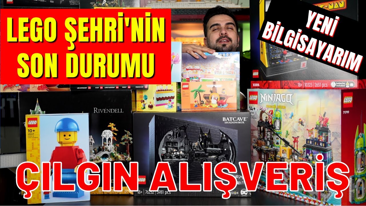 Haftalık Vlog! LEGO Şehri'nin Son Durumu / Yeni Bilgisayar / Yeni Düzen / Yeni Setler!