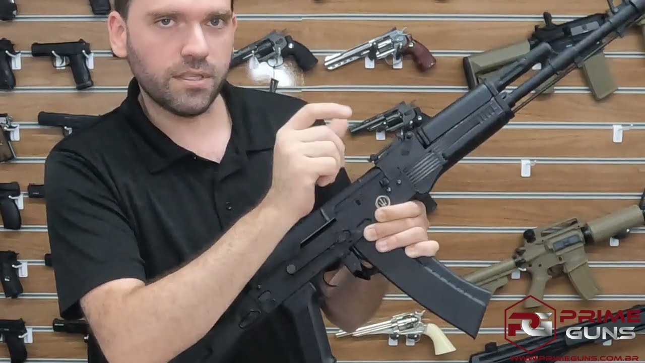 Rifle Airsoft Rossi Neptune AK47 e AK105s AEG 6mm Elétrico