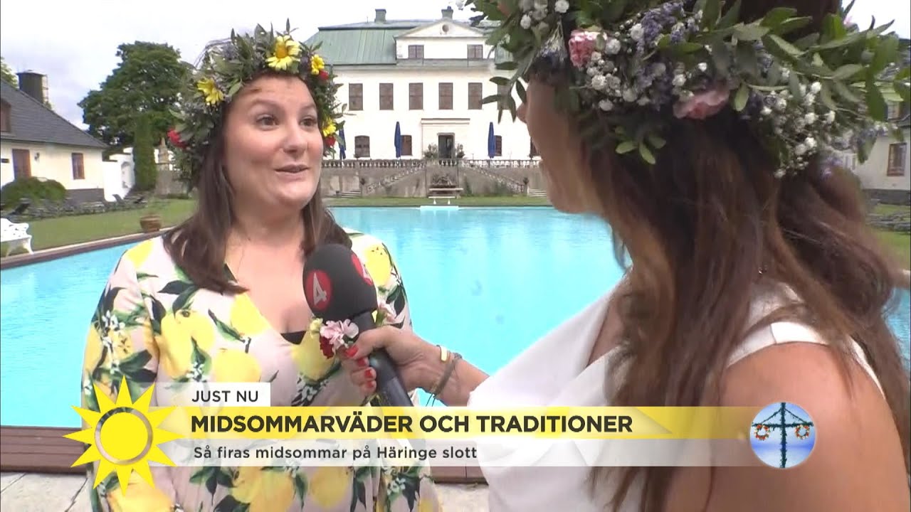 Midsommartraditioner på Häringe slott - Nyhetsmorgon (TV4)