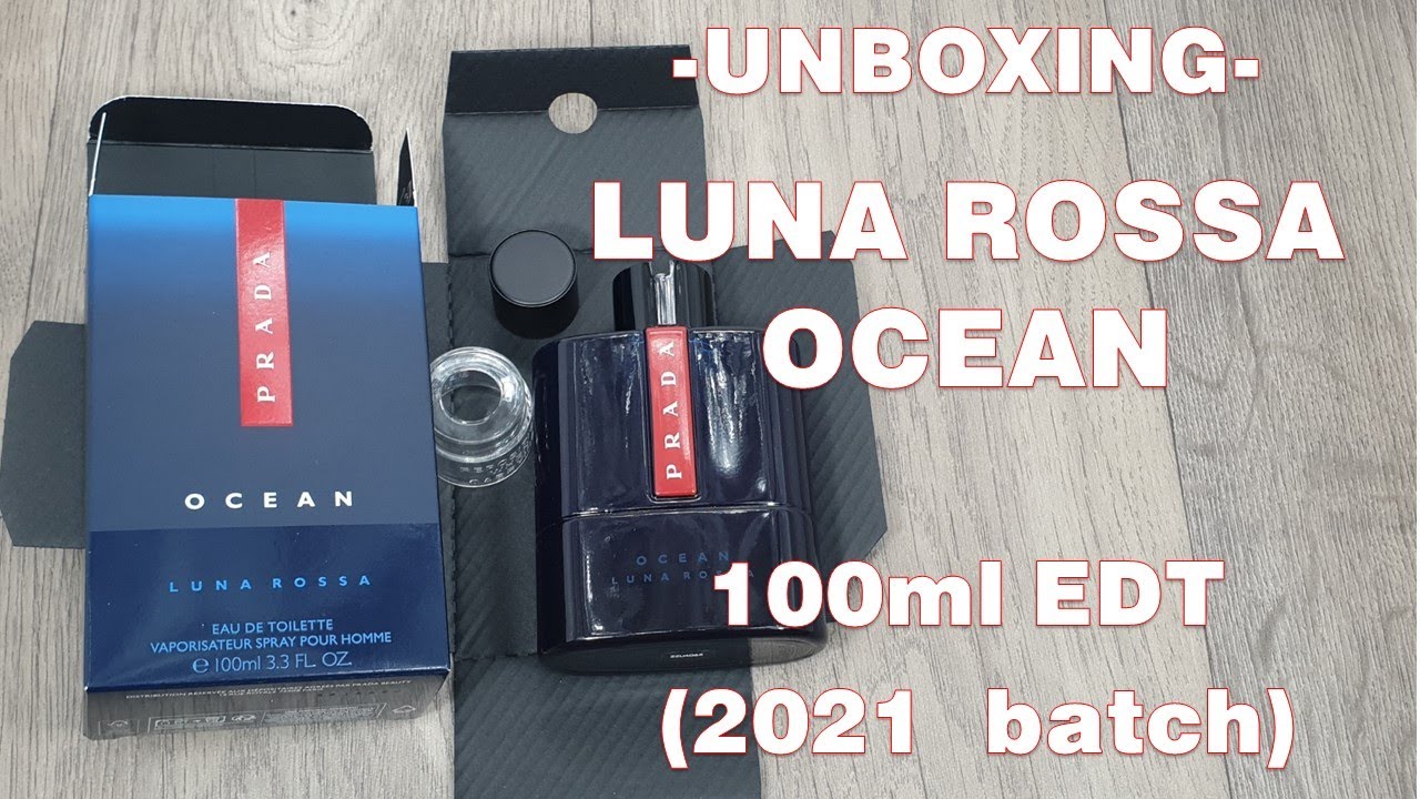 Unboxing Luna Rossa Ocean by Prada (2021 batch)