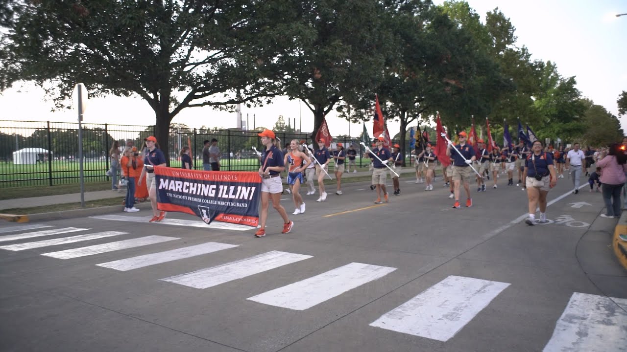 Illinois March - Marching Illini band 2025  Homecoming
