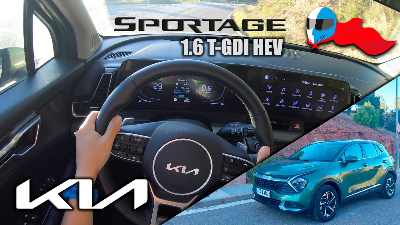2024 KIA Sportage 1.6 TGDI HEV (158kW) POV 4K[Test Drive Hero] #195 0-100, ELASTICITY,BRAKES DYNAMIC