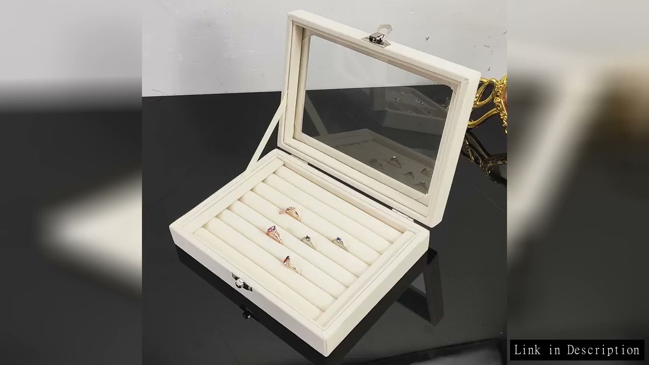 1PC Jewelry Storage Box Wholesale Home Jewelry Display Box with Covered Necklace Ring Jewelry Organi