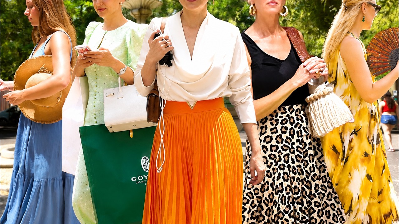 Beautiful Italian Street Fashion August 2026🇮🇹Elegant & Chic dresses in Milan. Shopping walk