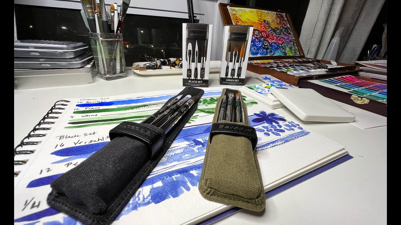 Best Travel Watercolor Brushes Escoda Versatile vs Ultimo Set Review