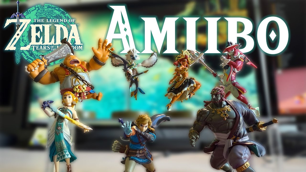 Zelda: Tears of the Kingdom Amiibo Figures | Riju, Sidon, Yunobo, Tulin, Link and Ganondorf