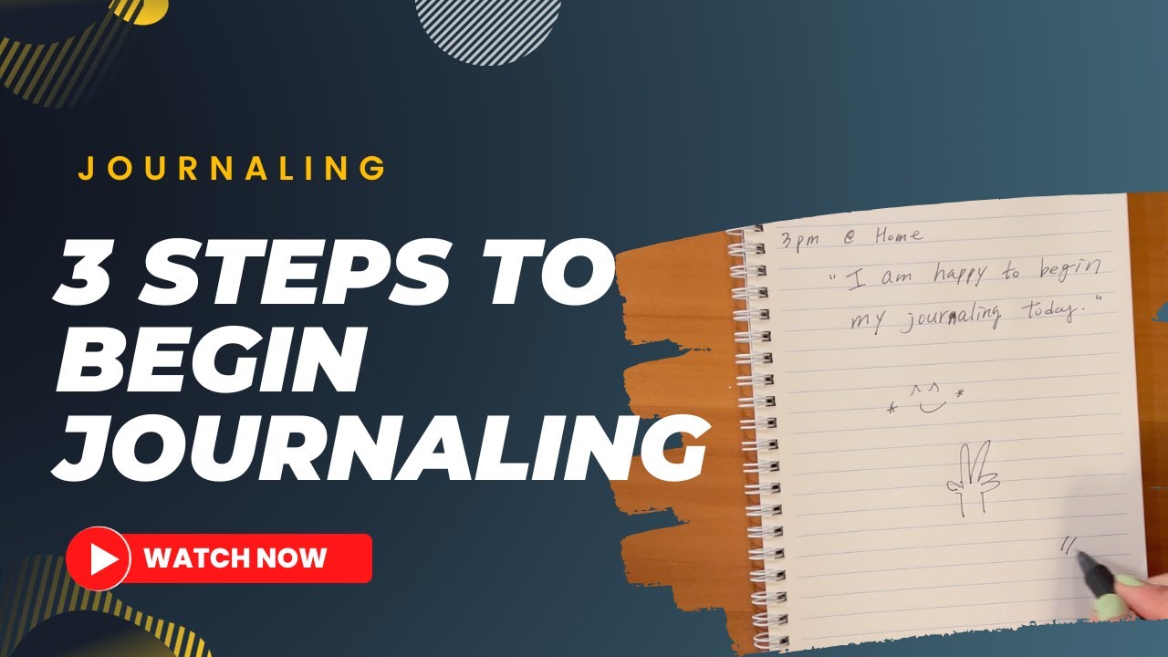How to start journaling? Three steps to begin journaling. 일기쓰기에 필요한 세 가지