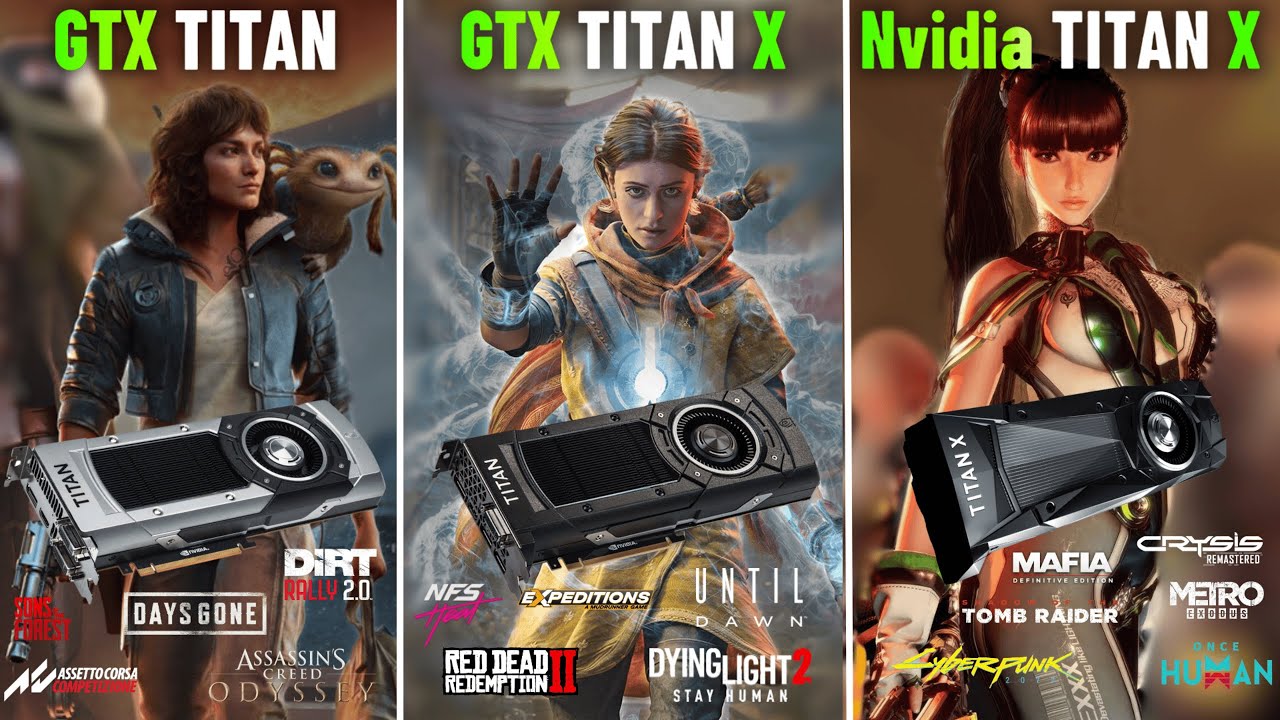 GTX Titan vs GTX Titan X vs Titan X (Pascal) | How Much They Evolved?