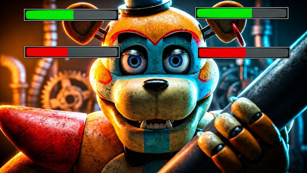 [SFM FNaF] Top 10 SECURITY BREACH vs FIGHT Animations WITH Healthbars