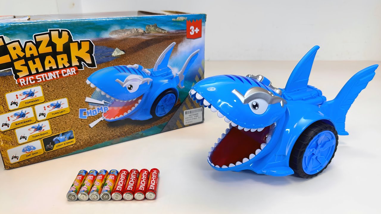 Unboxing Electric Transformable Spray Dinosaur, RC Shark, RC Dump Truck, Urban Engineering Vehicle