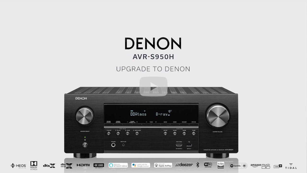 Cutting-edge Home Theatre: Denon AVR-S950H 7.2ch 4K Ultra HD AV Receiver