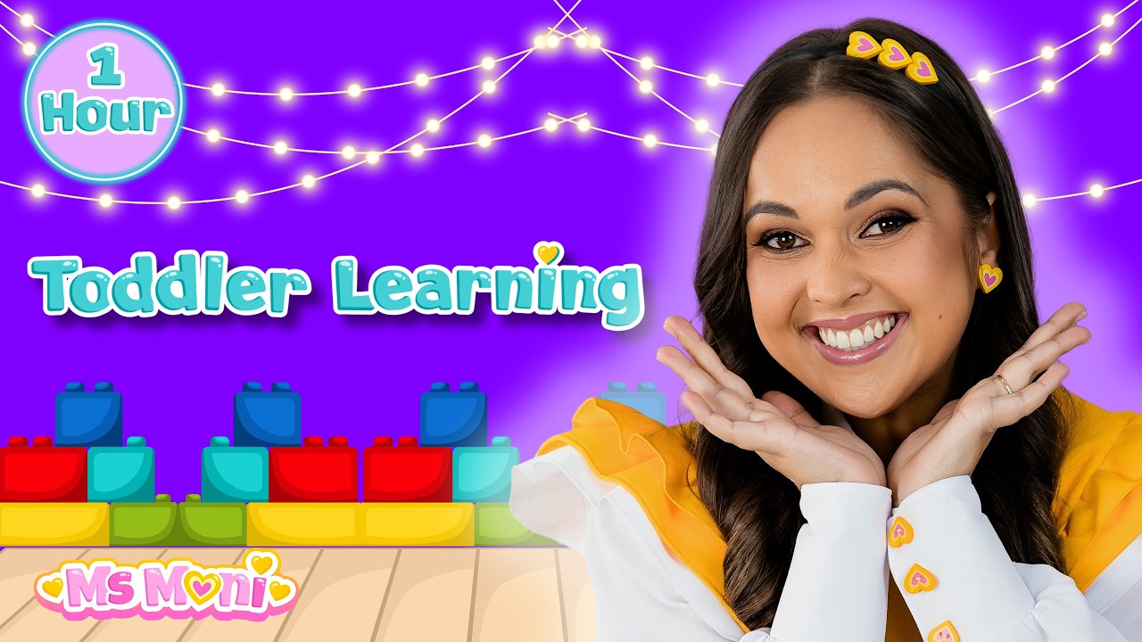 Toddler Learning with Ms Moni | First Words and Nursery Rhymes - Baby Learning