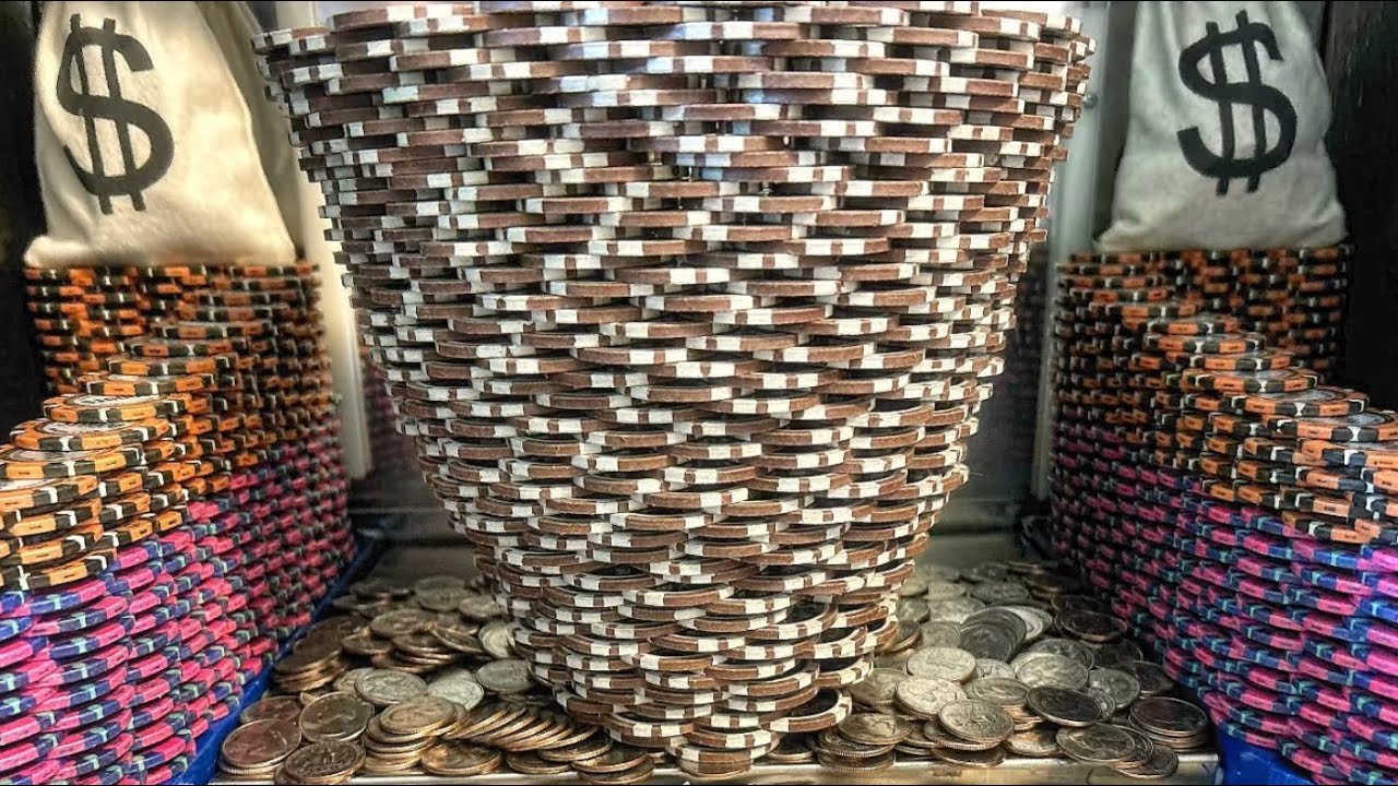 1 Quarter Challenge High Limit Coin Pusher 