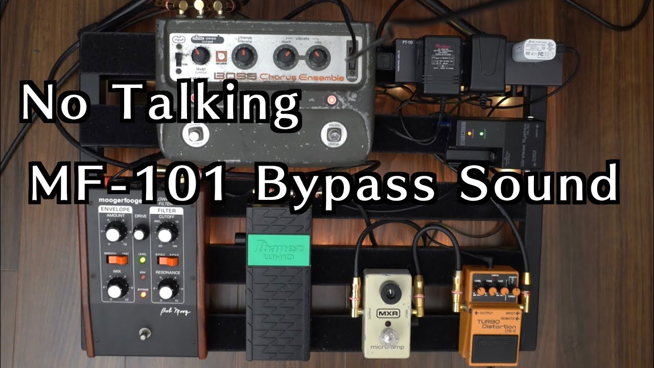 [No Talking] Mooger Fooger MF-101 Lowpass Filter preamp [Like a John Frusciante's style]