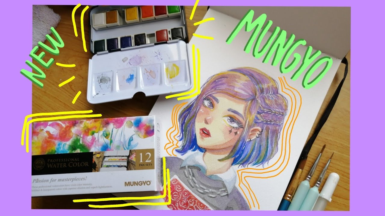 Review / Acuarela Mungyo (12 colores) !! 🎨💕