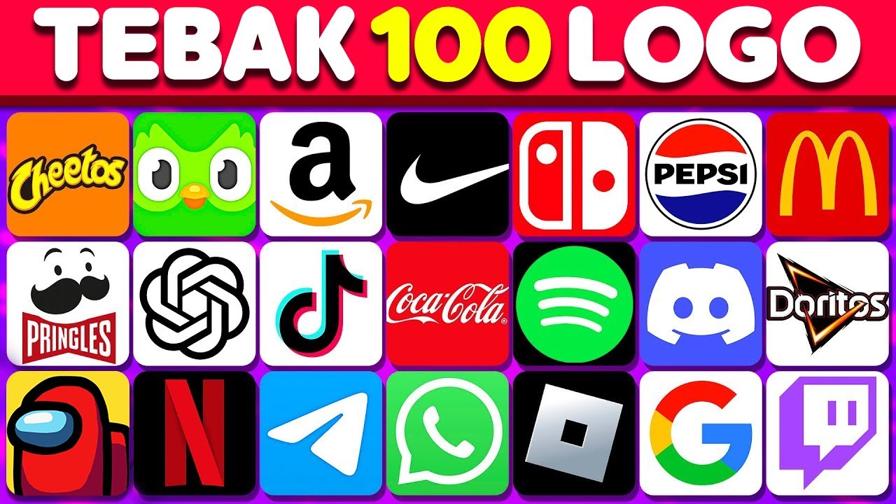 Tebak 100 Logo dalam 7 Detik ⏰😱 | Berapa Banyak Merek yang Kamu Kenal?