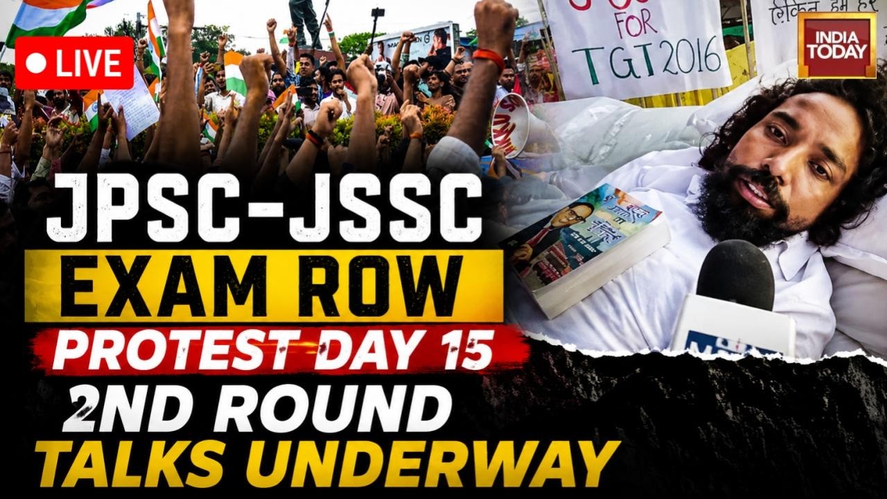 JPSC-JSSC Exam Row LIVE: Ranchi Protest Enters Day 15 | Students-Govt 2nd Round Talks LIVE UPDATES