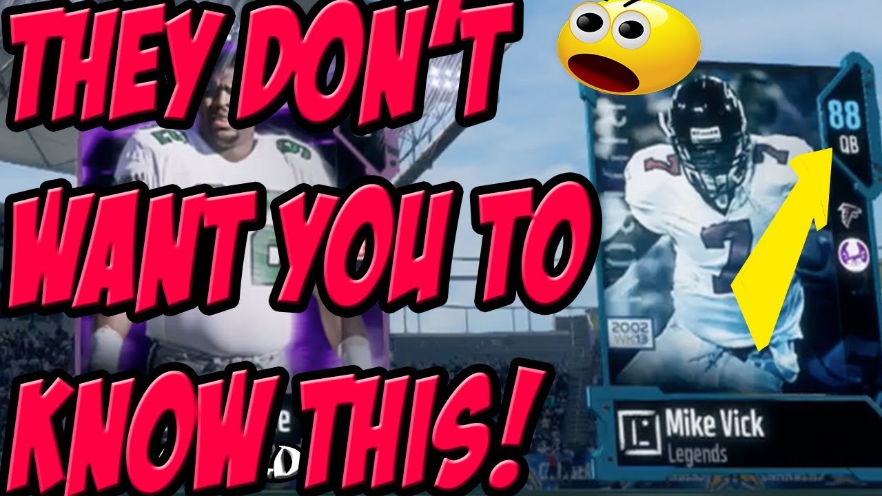 MUT 18 TIPS: THEY DON'T WANT YOU TO KNOW THIS ABOUT THE MIKE VICK CARD IN MUT 18 GAMEPLAY