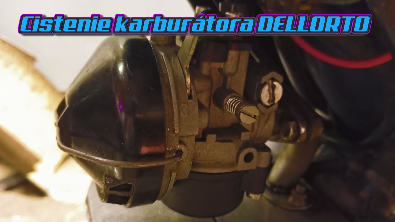 Babetta 207/210 NÁVOD: Ako vyčistiť/rozobrať/poskladať Karburátor DELLORTO