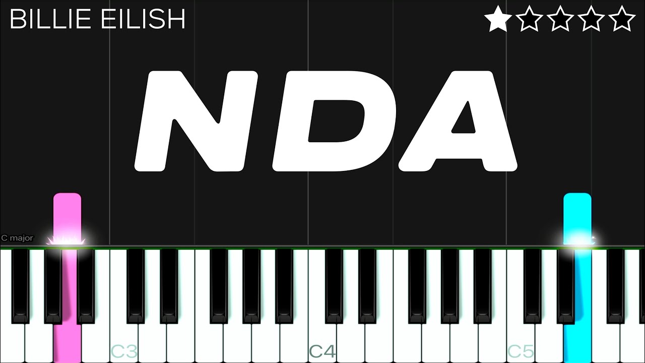 Billie Eilish - NDA | EASY Piano Tutorial
