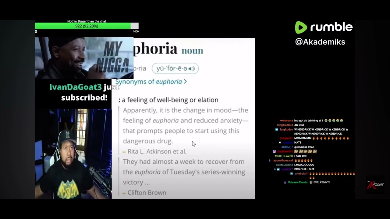 DJ Akademiks “Euphoria” reaction