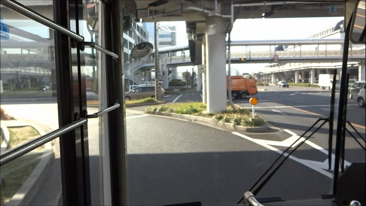 広島バス25号(草津)線前面展望【広島駅→平和記念公園→商工1丁目→井口車庫】