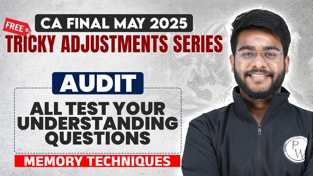 CA Final Audit Test Your Understanding Questions | ICAI SM | Tricky Questions Marathon | CA Hemant