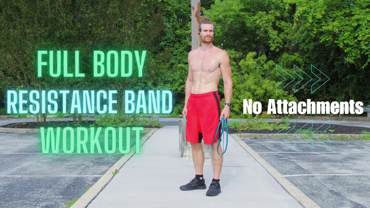 Amazing Resistance Band Full Body Workout (No Attachments)