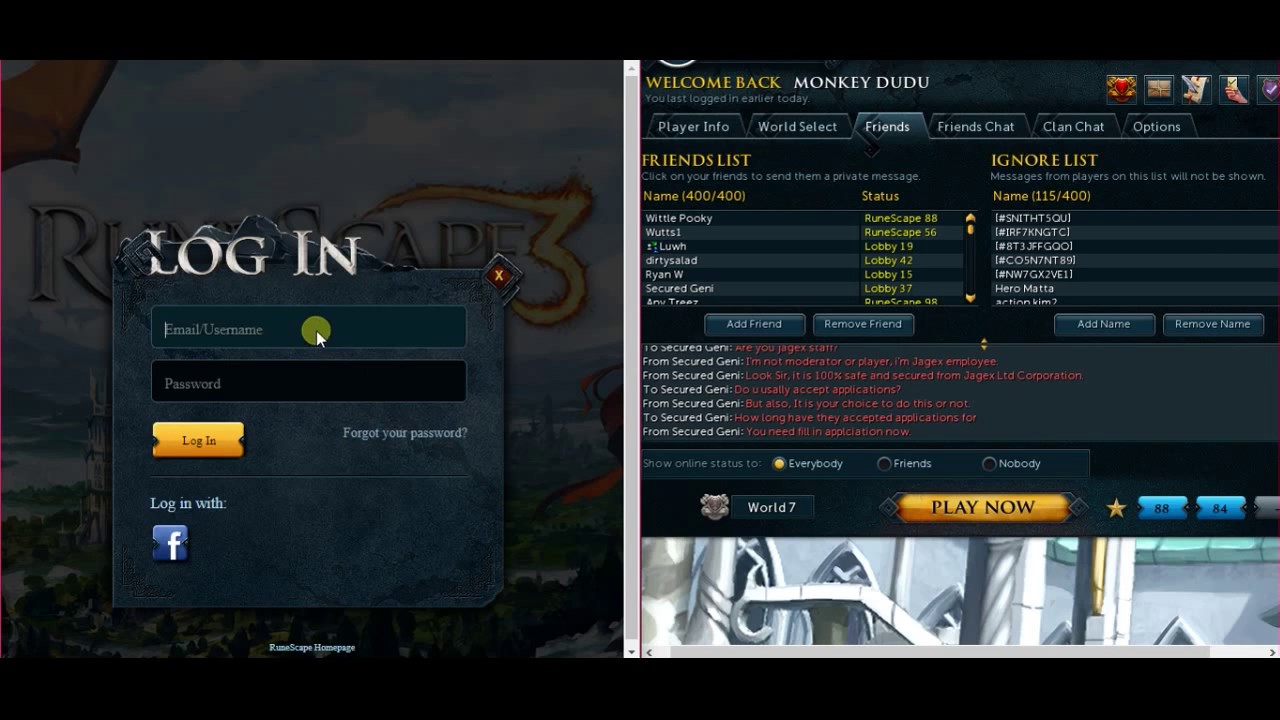 runescape fake pmod application