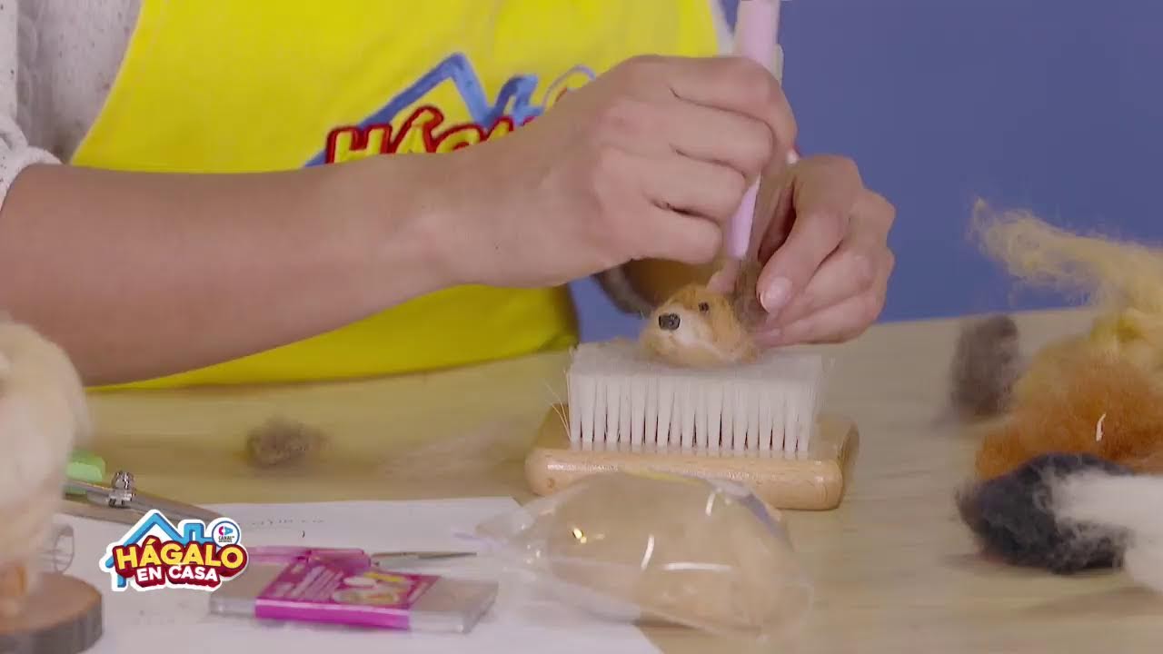 Como hacer un perrito en felting / Hágalo en Casa/ Diana López /DIY