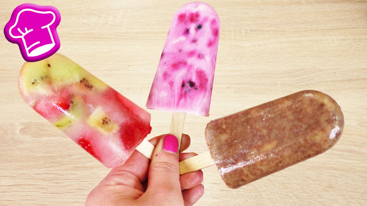Drei EIS Ideen | Erdbeer, Kiwi & Kokos | Joghurt & Beeren | Nutella & Banane | Eis mit drei Zutaten