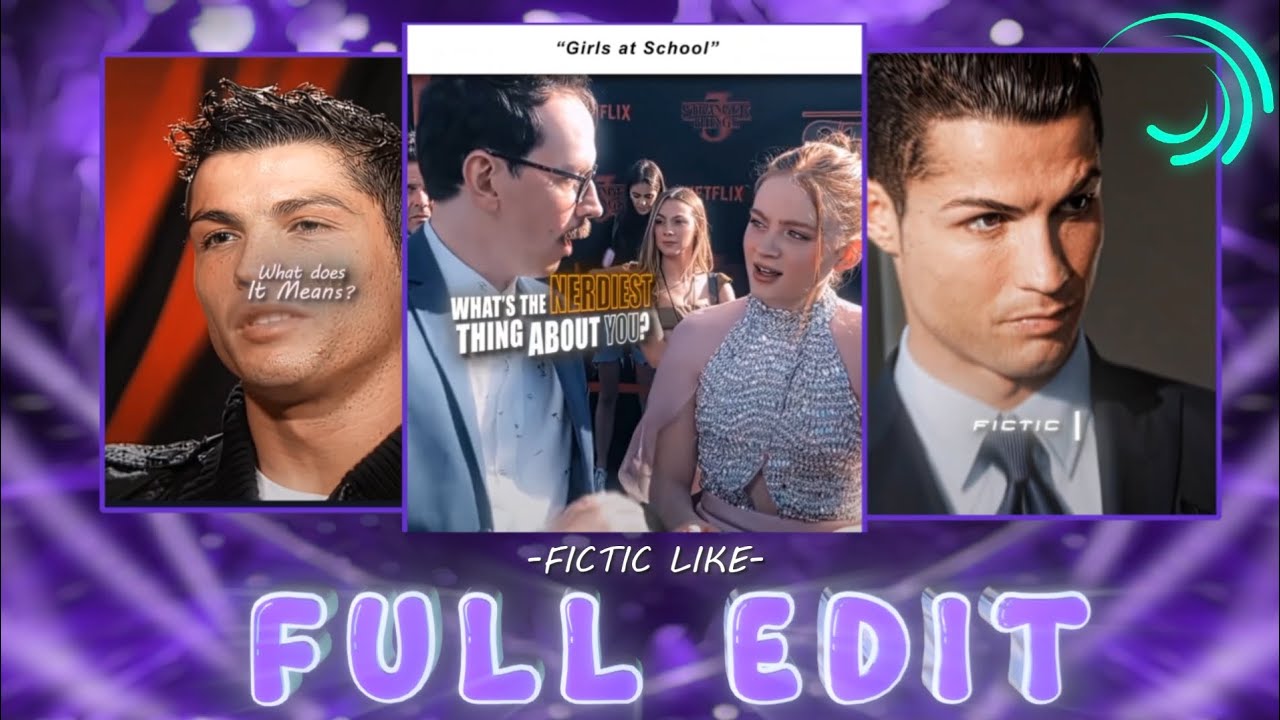 Fictic Like Full Ronaldo Edit Remake on Alight Motion 🗿||