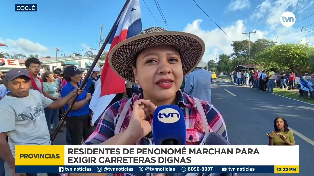 Residentes de varios corregimientos de Penonomé exigen nuevas carreteras