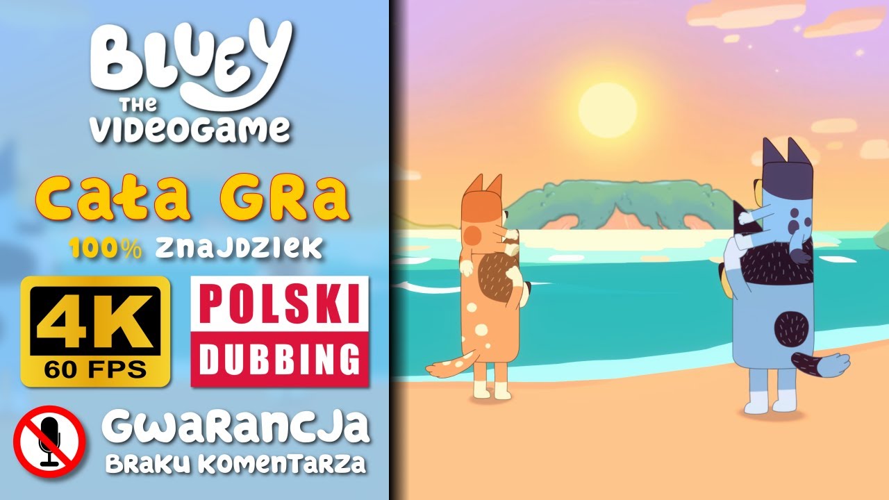 Bluey: Gra Wideo (PC) - CAŁA GRA (100% znajdziek) - 4K60, dubbing PL, bez muzyki
