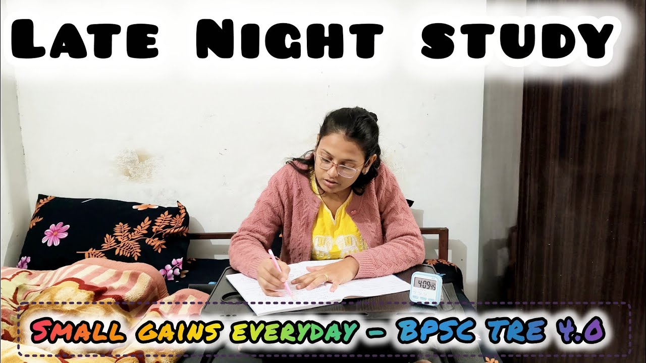 BPSC TRE 4.0 Study vlog || Completing 1 week syllabus in just 1 day ||