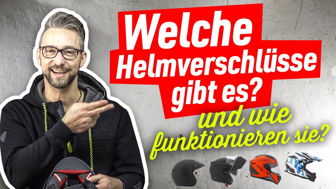Doppel-D? Klick? Ratsche? HELMVERSCHLÜSSE erklären!