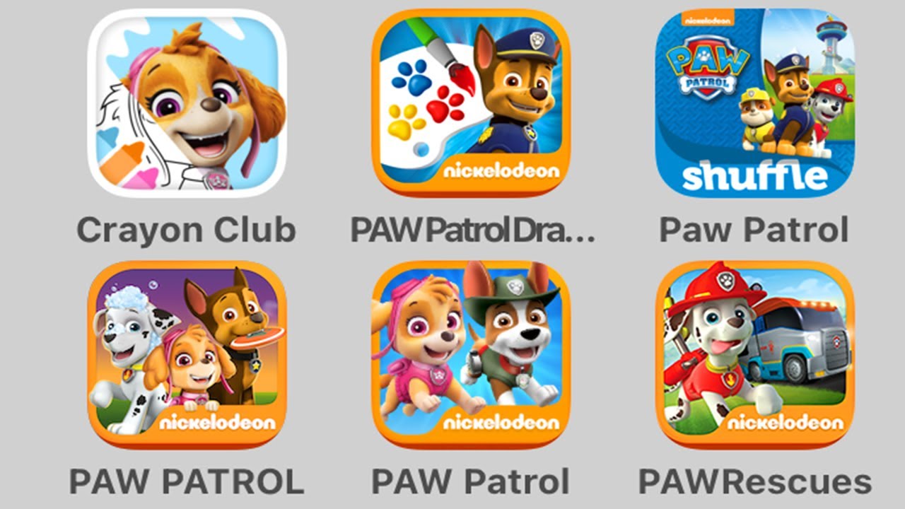 PAW Patrol Crayon Club - English Cartoon Game Episode - Gameplay, Walkthrough Part 1