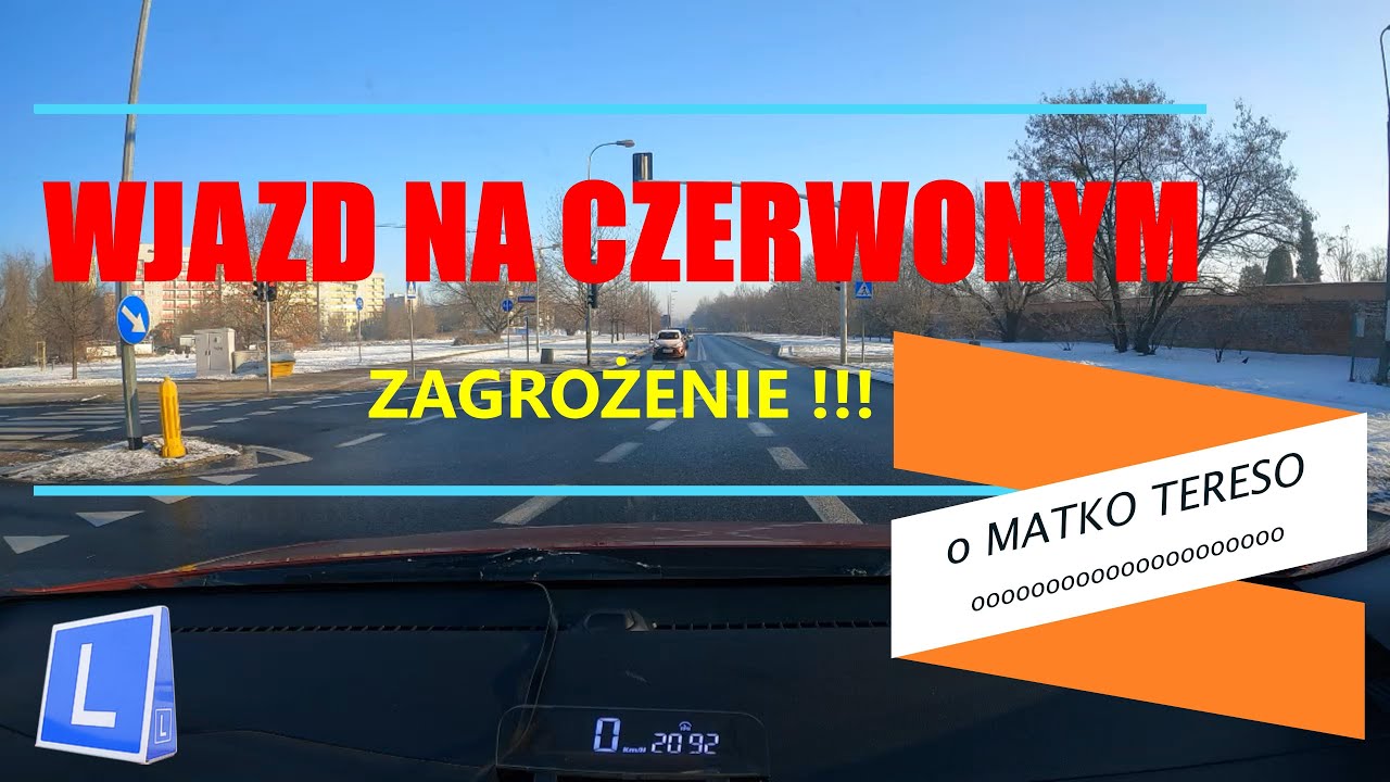 O MATKO❗ Wjeżdżanie na CZERWONYM świetle🚦