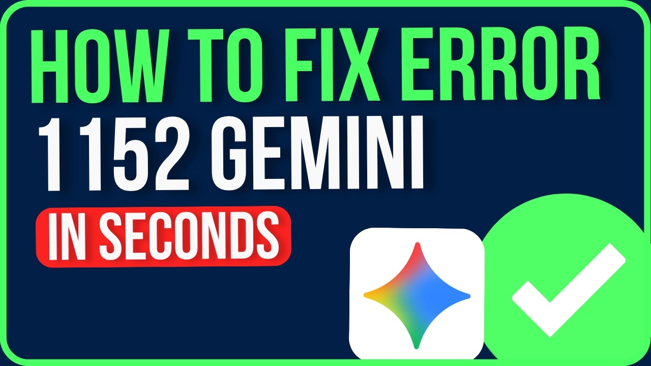 HOW TO FIX ERROR 1152 GEMINI (2026) | Gemini Something Went Wrong Error 1152
