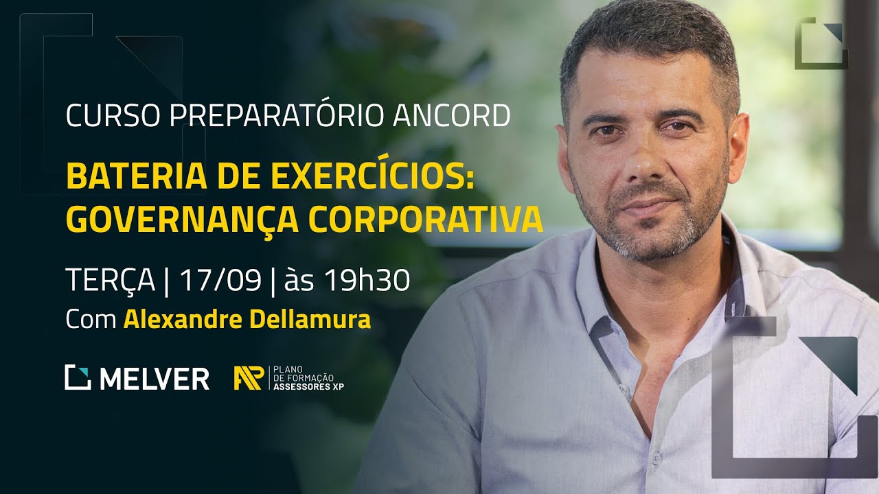 Curso Preparatório Ancord | Bateria de exercícios: governança corporativa