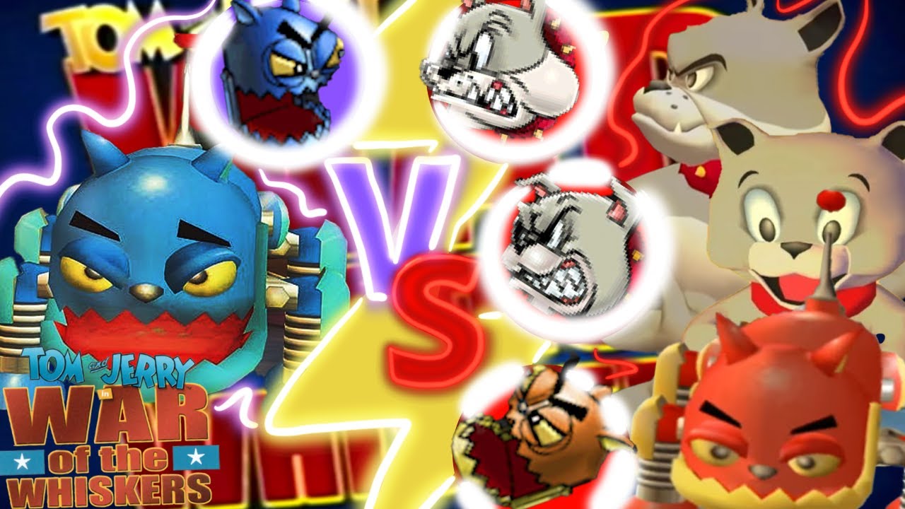 Who Will Win?! Robot Cat VS Spike & Tyke & Robot Cat
