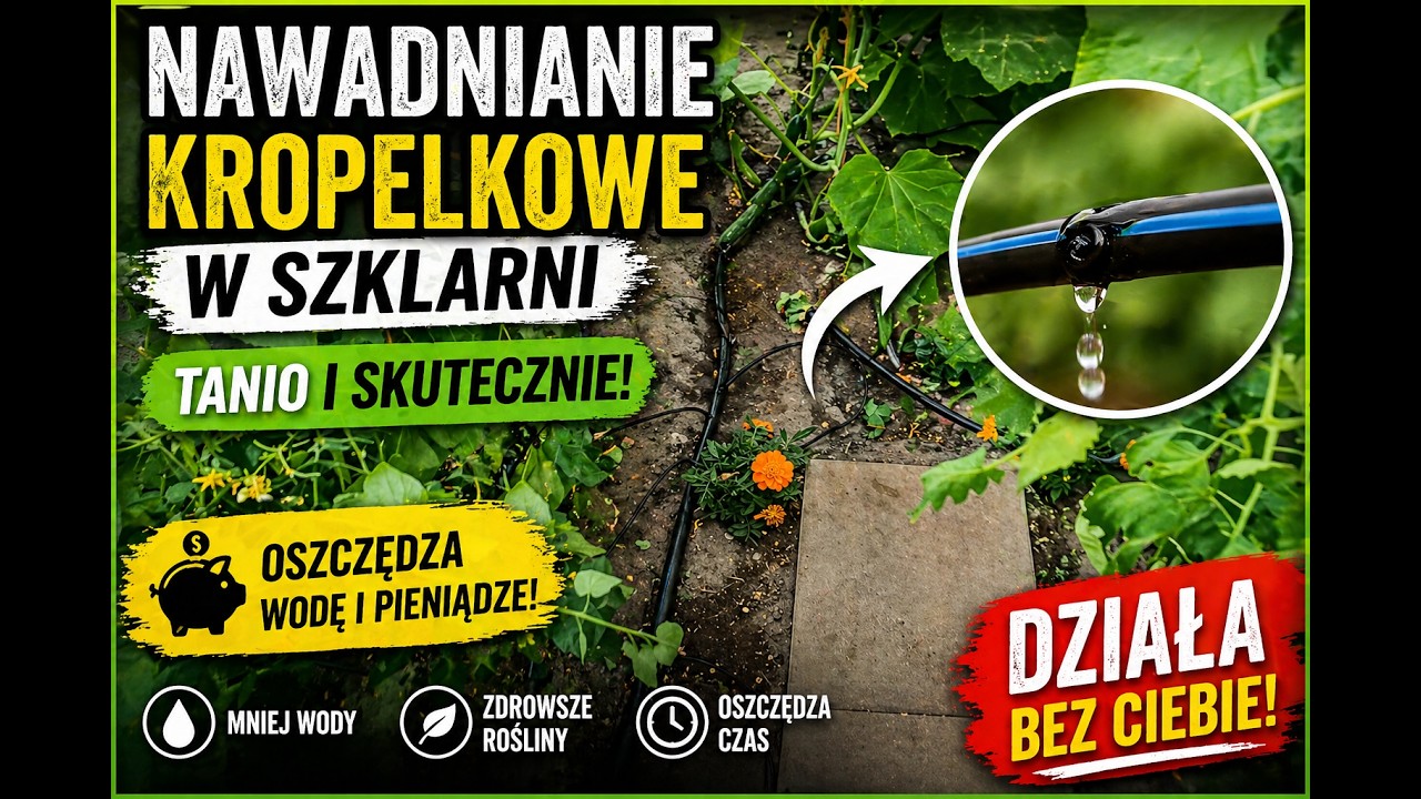 SYSTEM NAWODNIENIA KROPELKOWEGO EMITERY Tanio i skutecznie