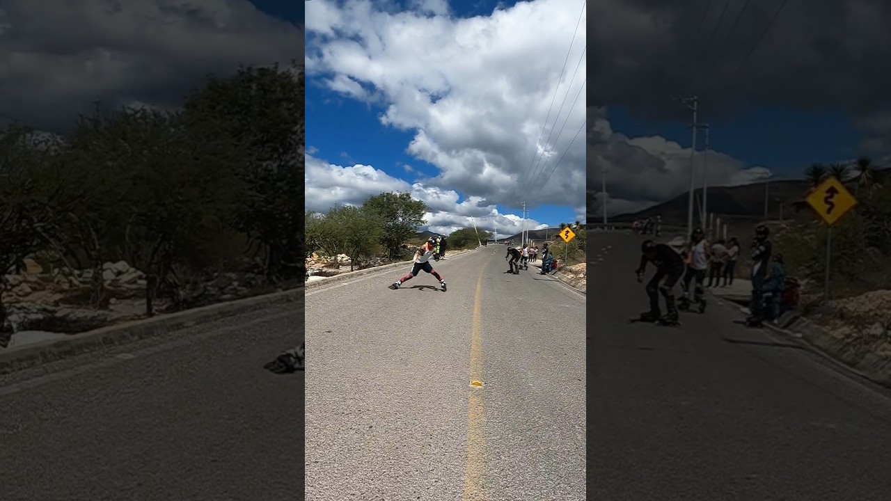 Working as a team #downhill #brake #down #downhill #inline #inlinedownhill #inlineskate #inlineskers